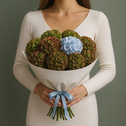 Букет из Гортензий «Осенний шарм»